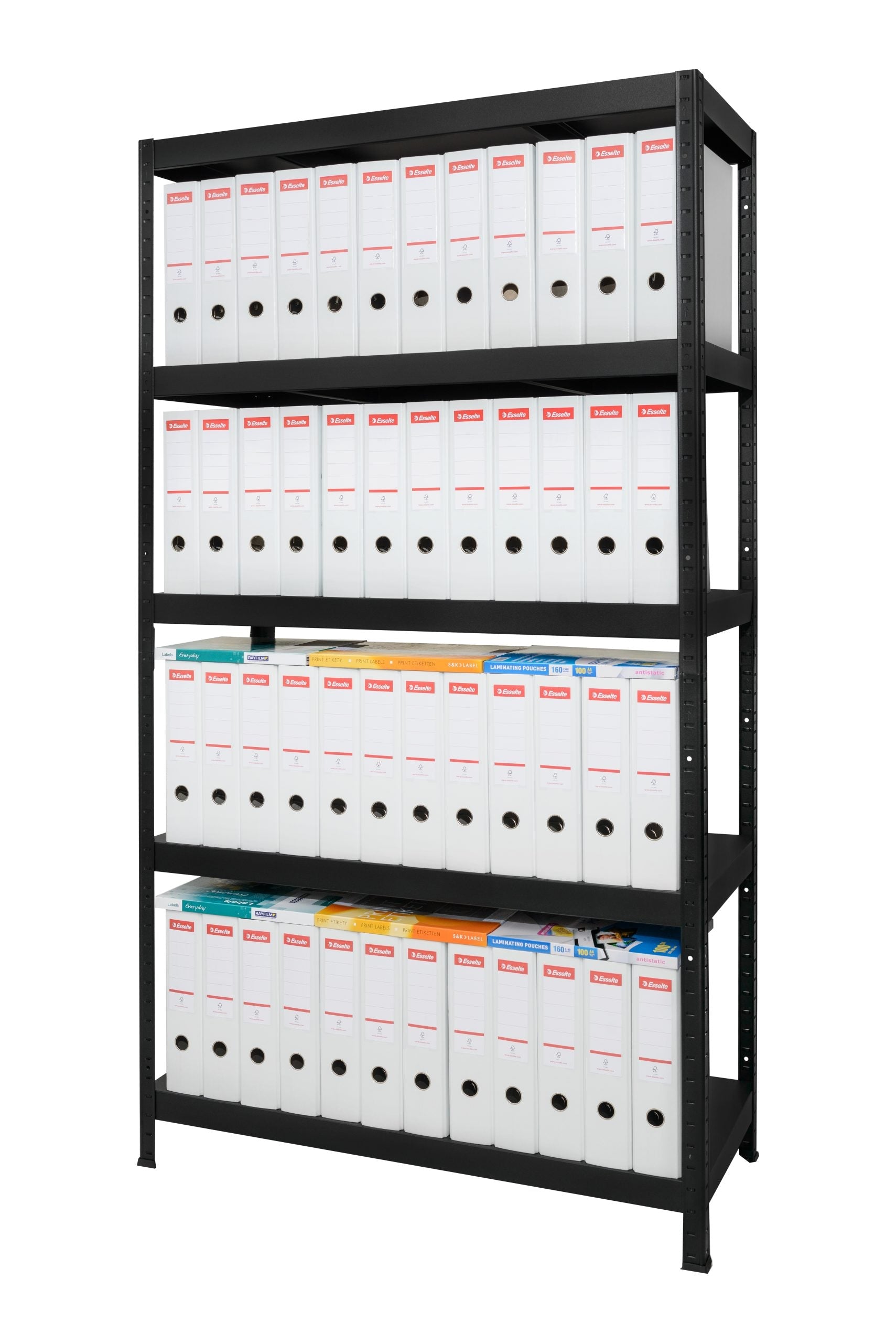 Polica metal-metal 180x90x30cm 5x130 kg Metalne Police