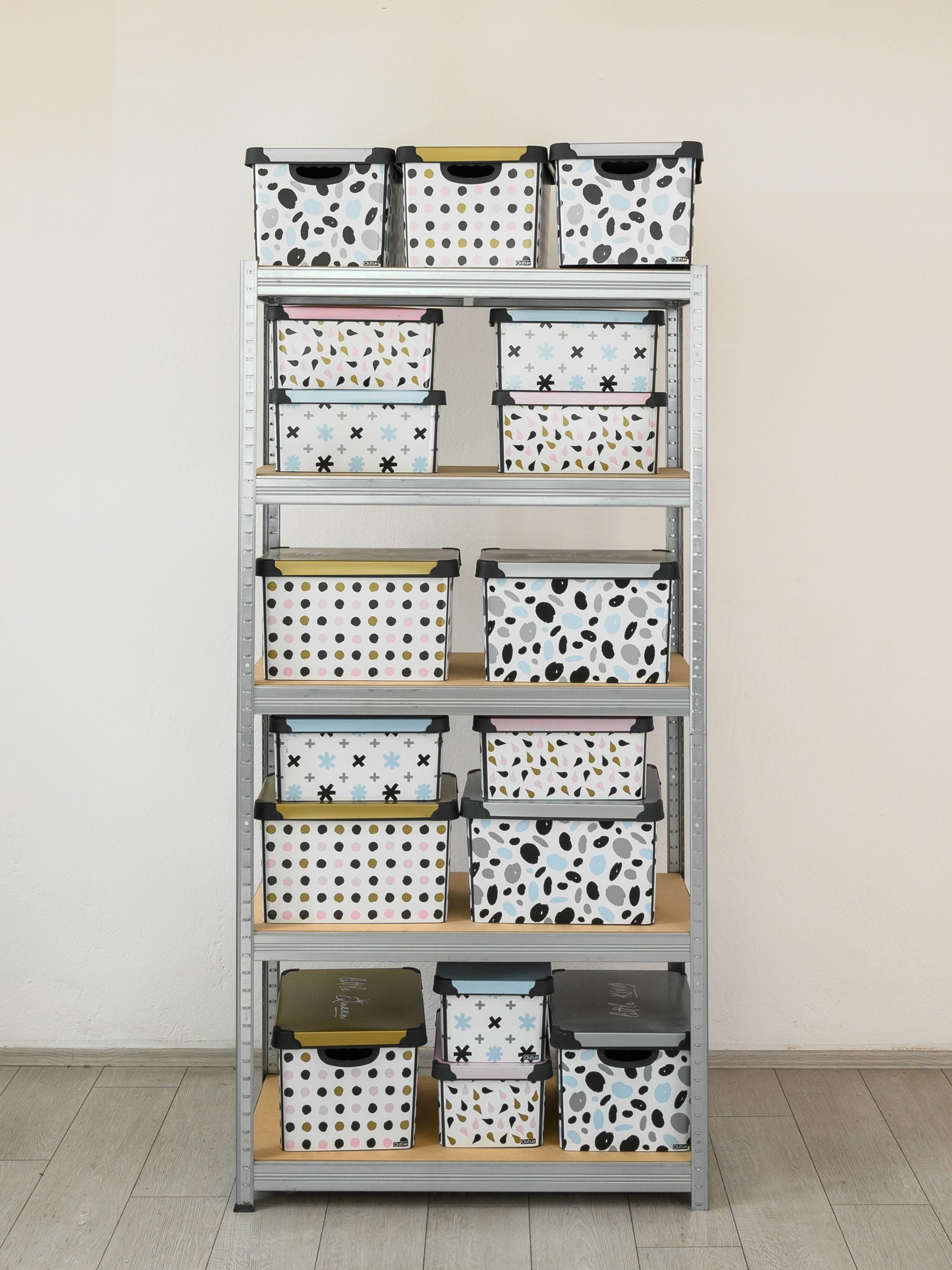 Polica metal-medijapan 180x90x60cm, 5x250kg Metalne Police