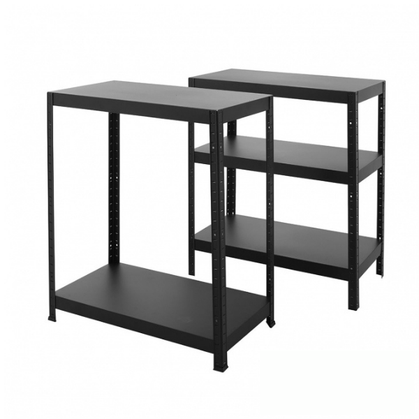 Polica metal-metal 180x90x30cm 5x130 kg Metalne Police