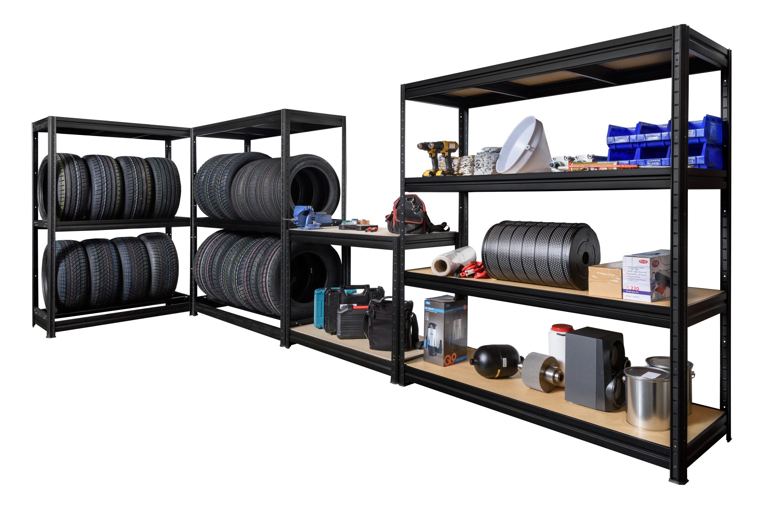 Polica za gume 87x120x60cm 1x100kg+1x600kg Metalne Police