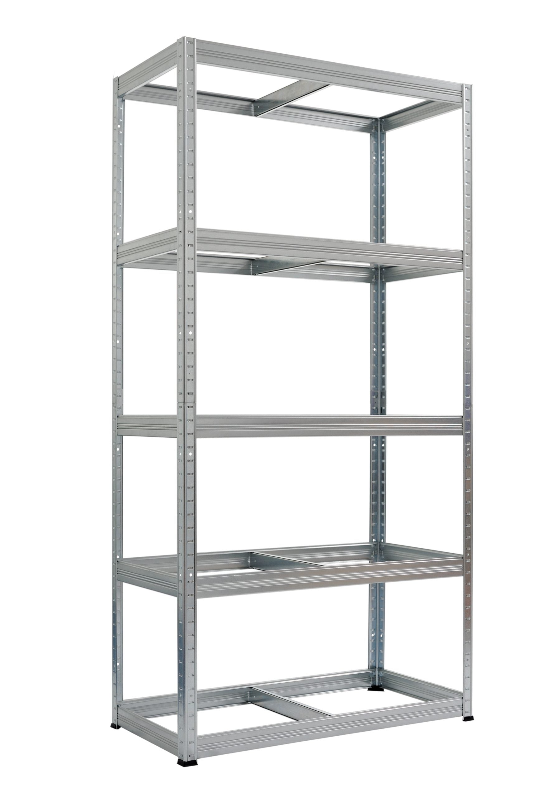 Polica metal-medijapan 180x90x60cm, 5x250kg Metalne Police