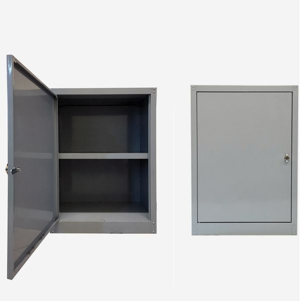 Metalni ormar 84x60x40cm, monoblok, dva odjeljka, jedna polica - metalnepolice.hr