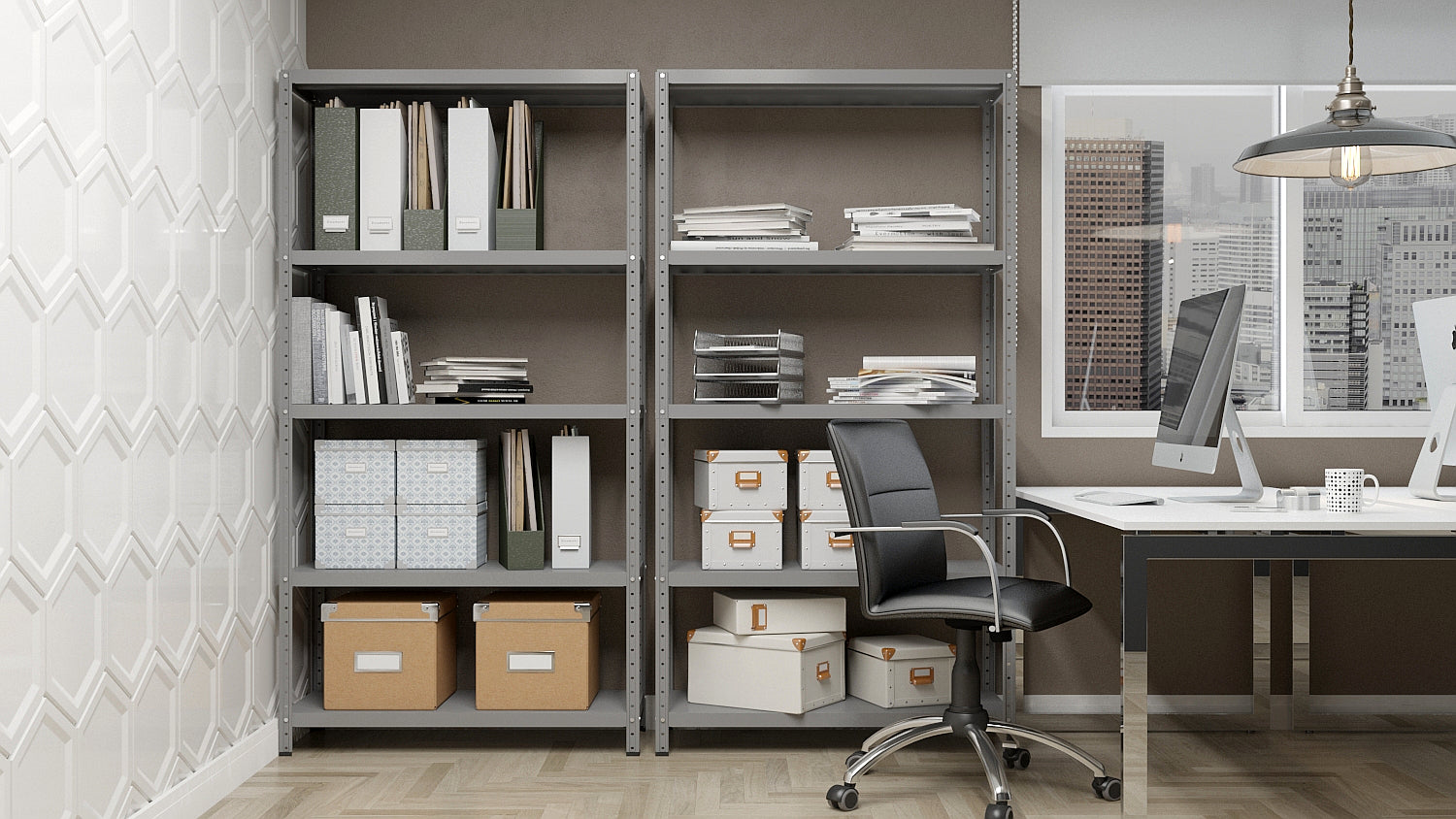 Polica metal-metal 187x100x40cm 5x65 kg - metalnepolice.hr