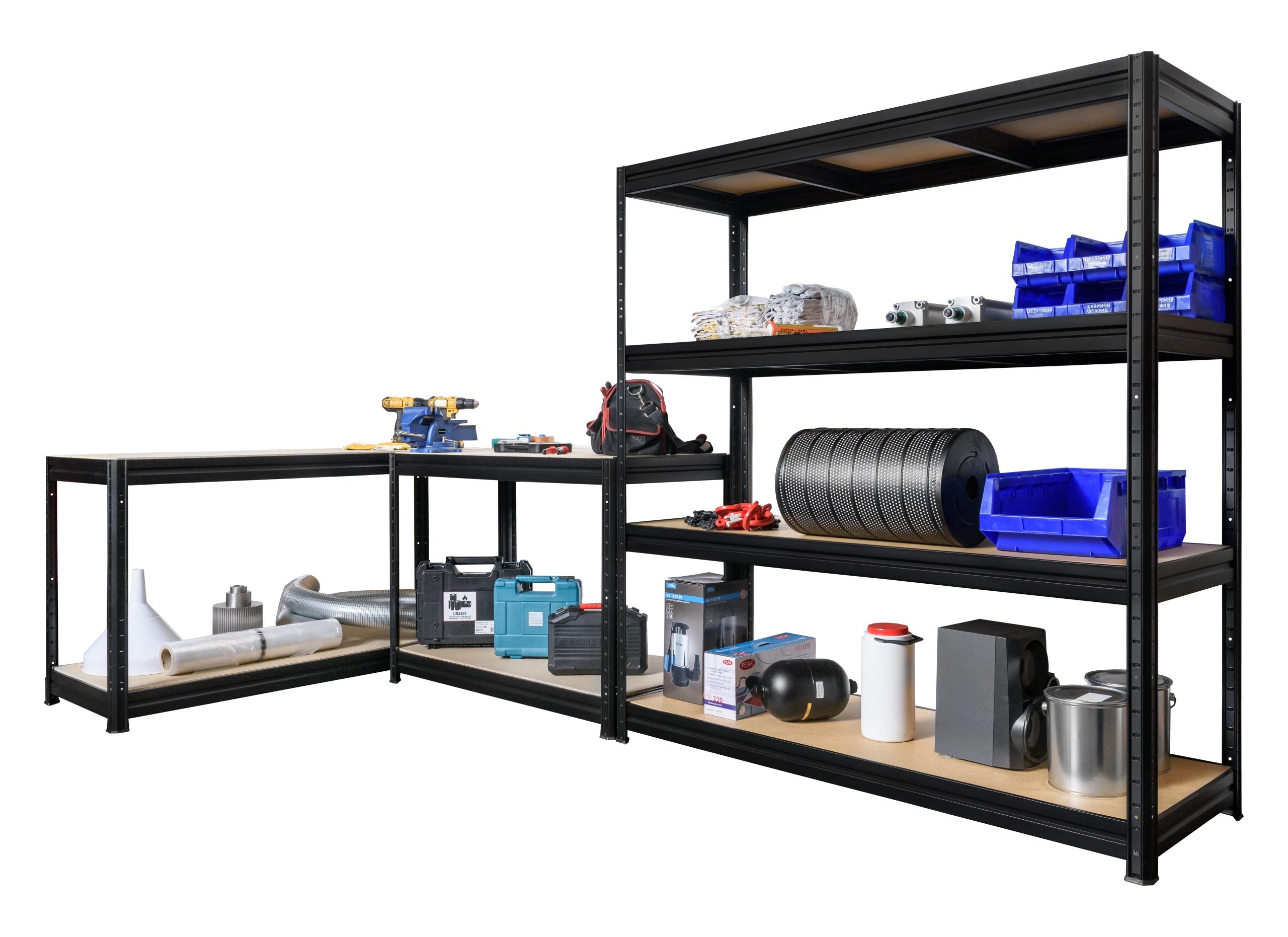 Polica metal-medijapan 177x160x60cm 4x600 kg - metalnepolice.hr