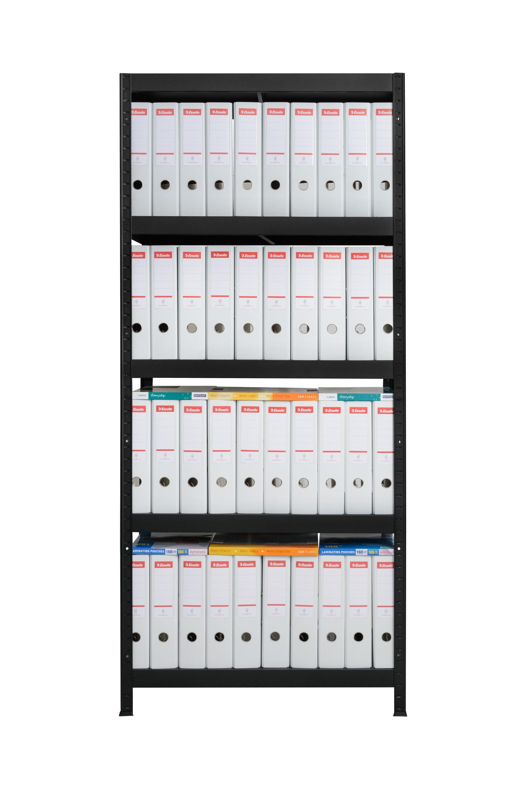 Polica metal-metal 180x90x30cm 5x130 kg Metalne Police