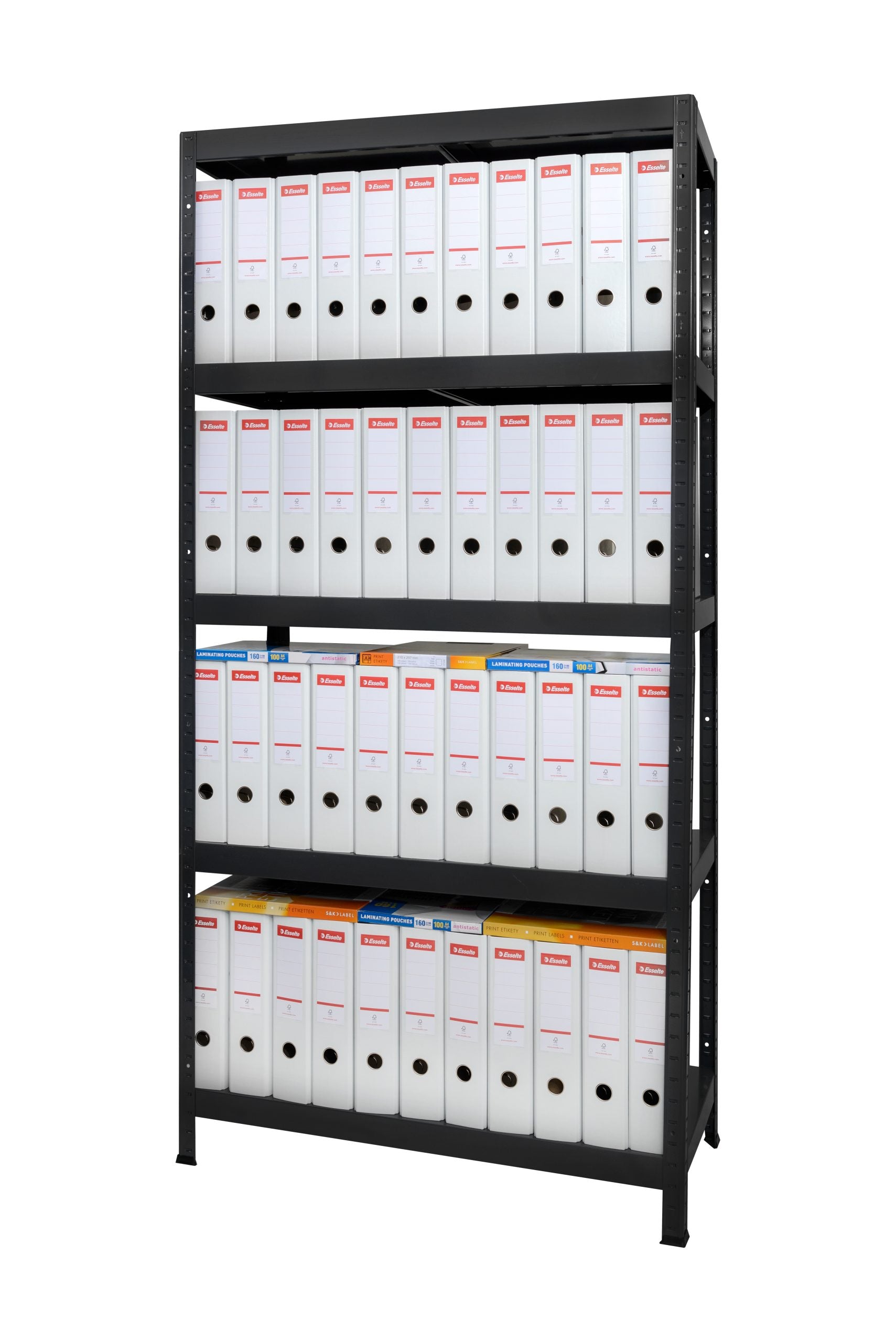 Polica metal-metal 180x90x30cm 5x130 kg Metalne Police