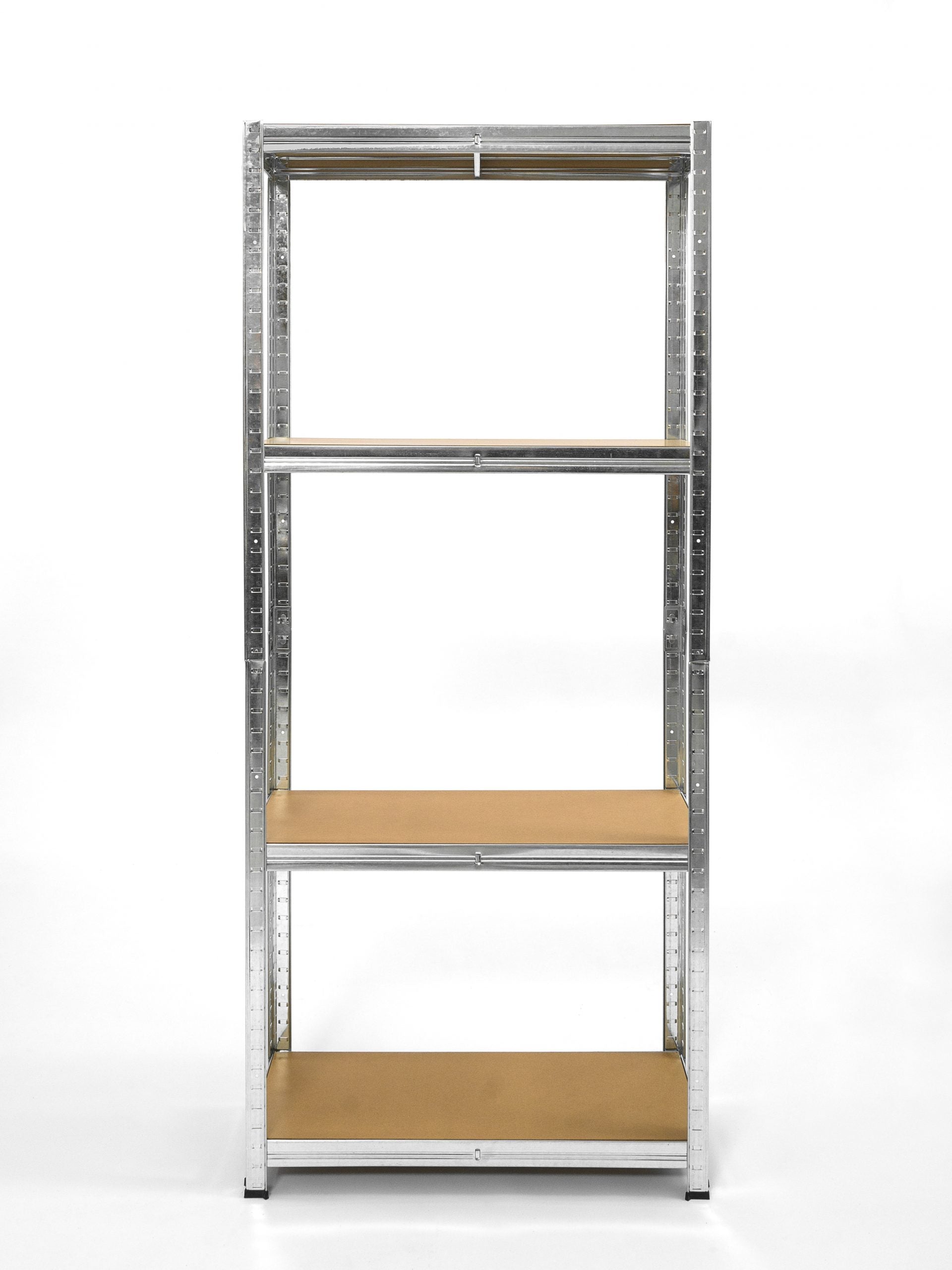 Polica metal-medijapan 172x75x30cm 4x100 kg Metalne Police