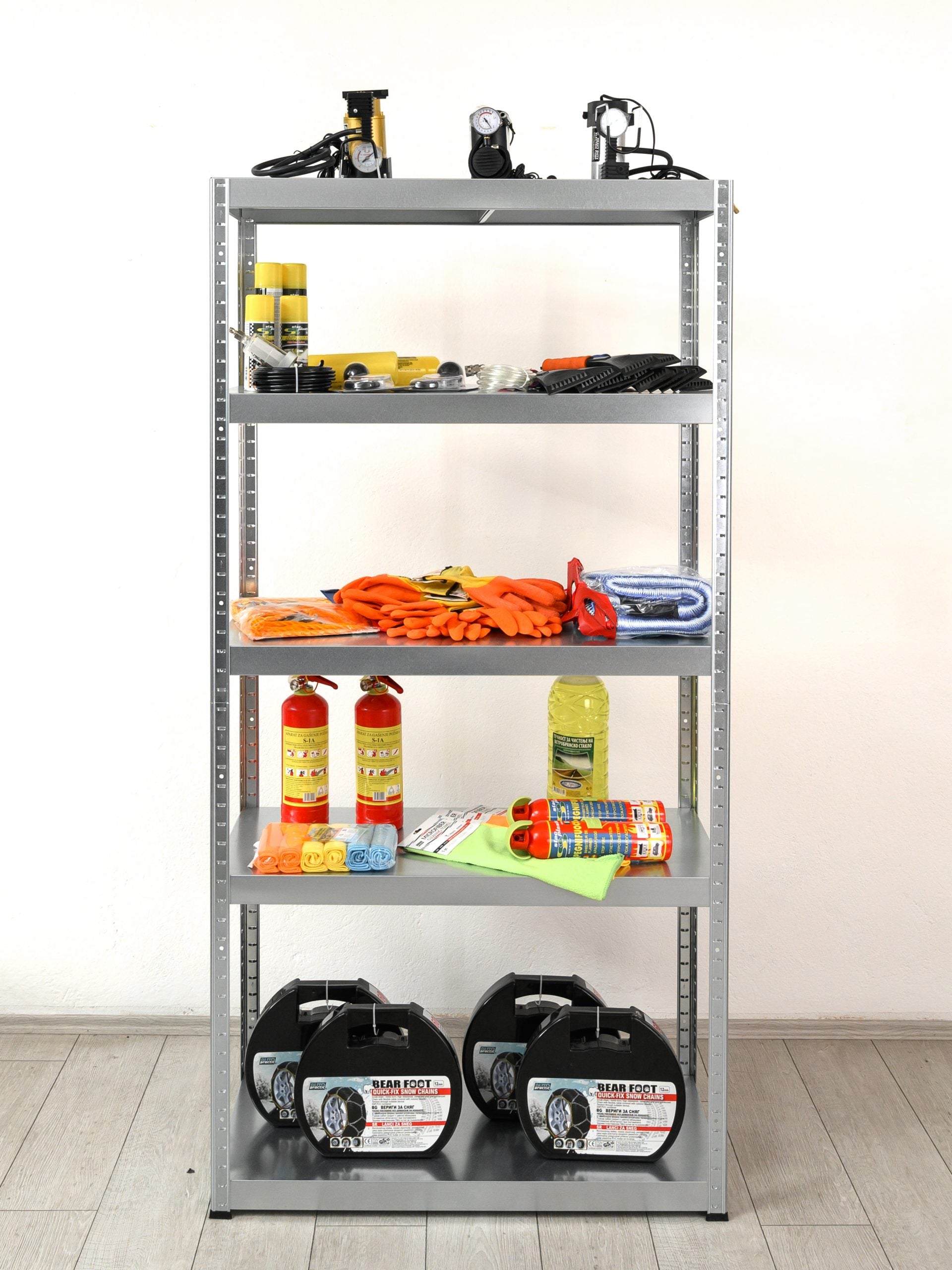 Polica metal-metal 180x90x40cm 5x100 kg - metalnepolice.hr