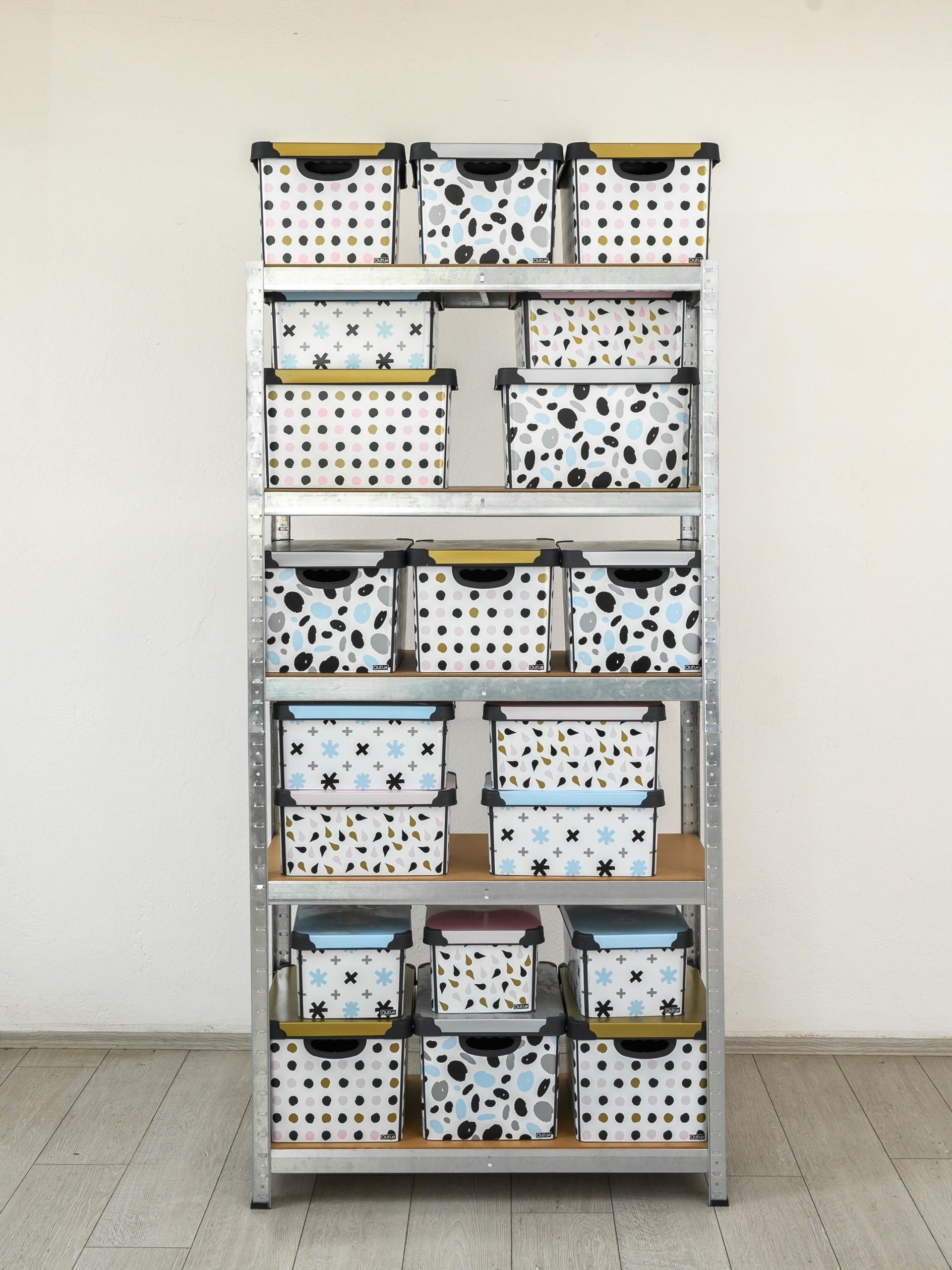 Polica metal-medijapan 180x90x40cm, 5x100kg