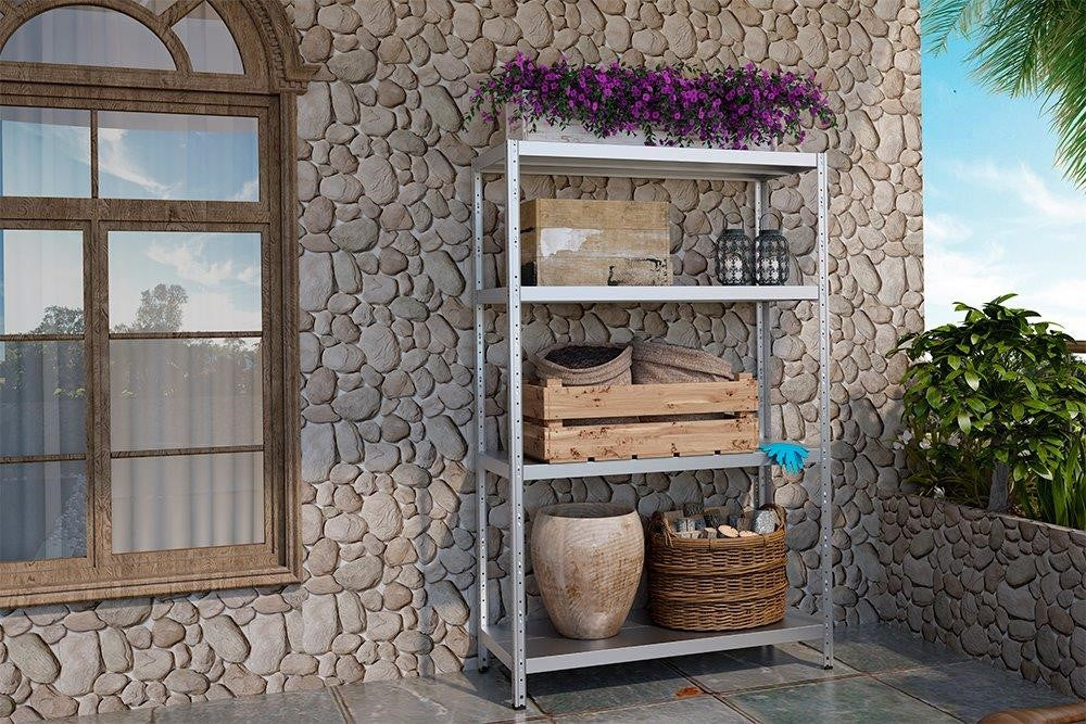 Polica metal-metal 234x120x50cm 5x260 kg