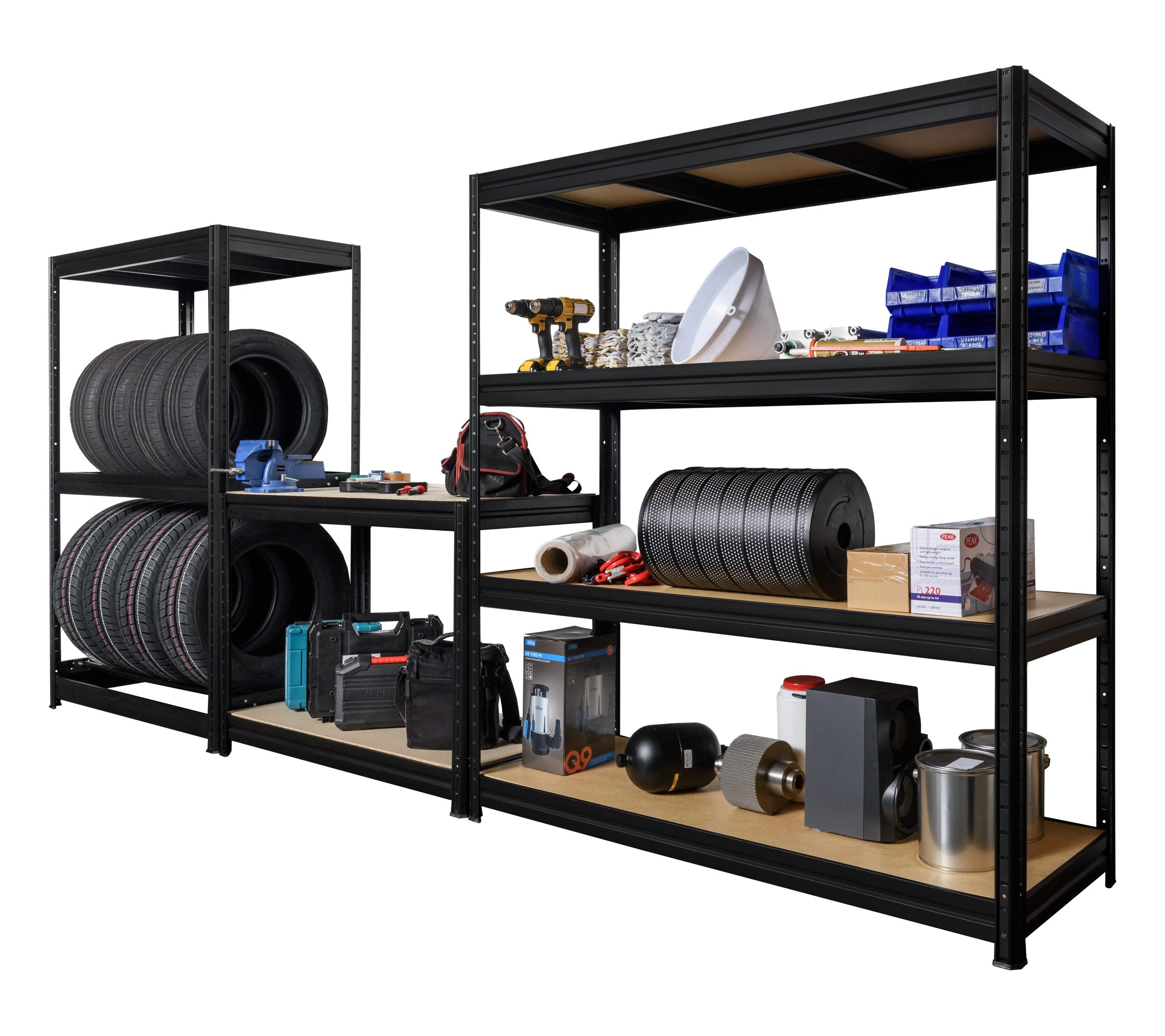 Polica za gume 87x120x60cm 1x100kg+1x600kg Metalne Police